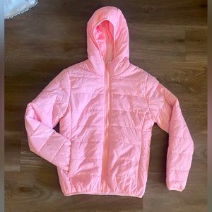 Pink hooded jacket